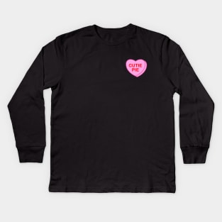 Conversation Heart: Cutie Pie Kids Long Sleeve T-Shirt